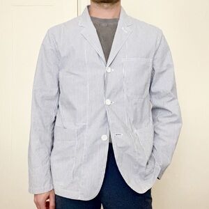Uniqlo Men’s Summerweight Striped Blazer Jacket Size Small Regular Fit
